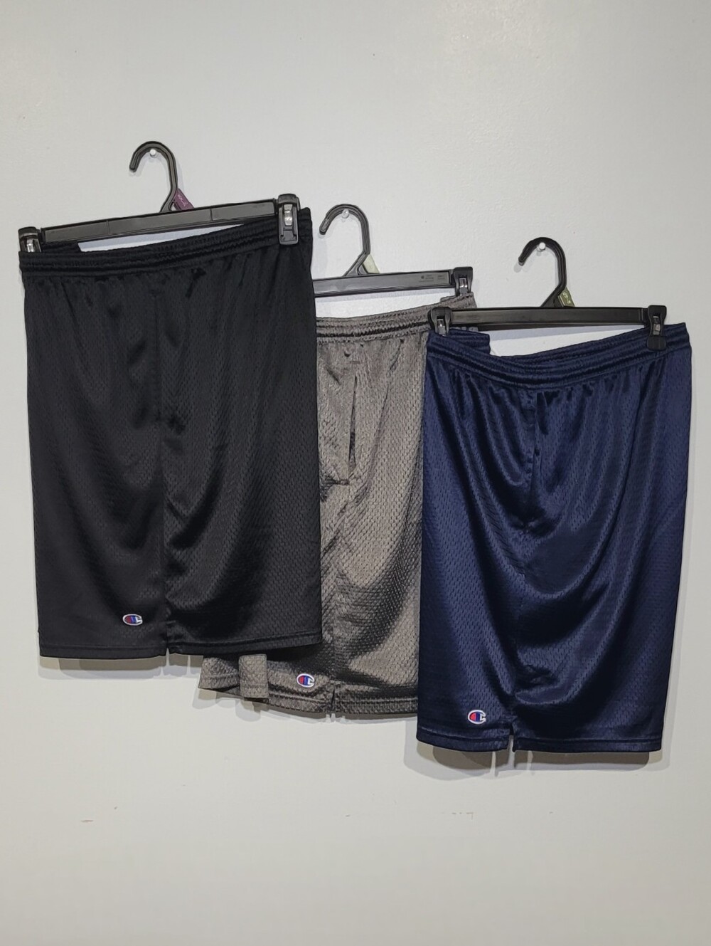 3 Pairs! Champion Mesh 9" basketball shorts Men's Size XL
